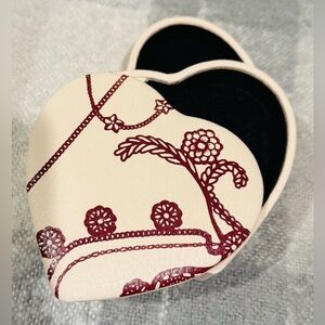 Authentic Pandora Heart Shaped Pink Leather Jewelry Box